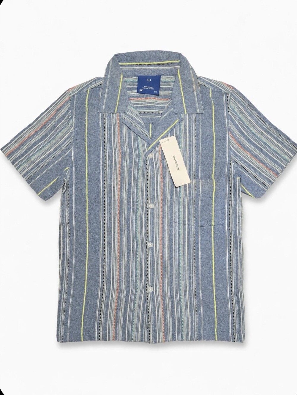 Urban Outfitters Men’s Short-Sleeve Button-Down Shirt Small NWT